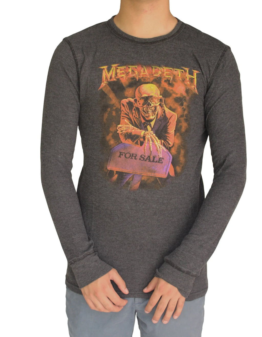 Megadeth "Peace Sells" Album Cover Thermal t-shirt by Chaser Brand Rock band Tee