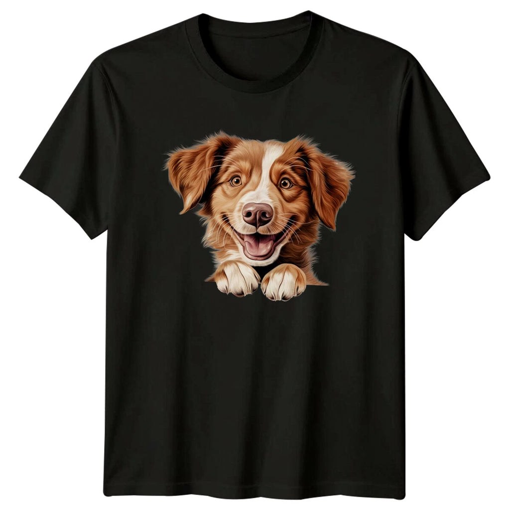 Cute Dog Face T-Shirt, Puppy Portrait Tee, Pet Lover Apparel
