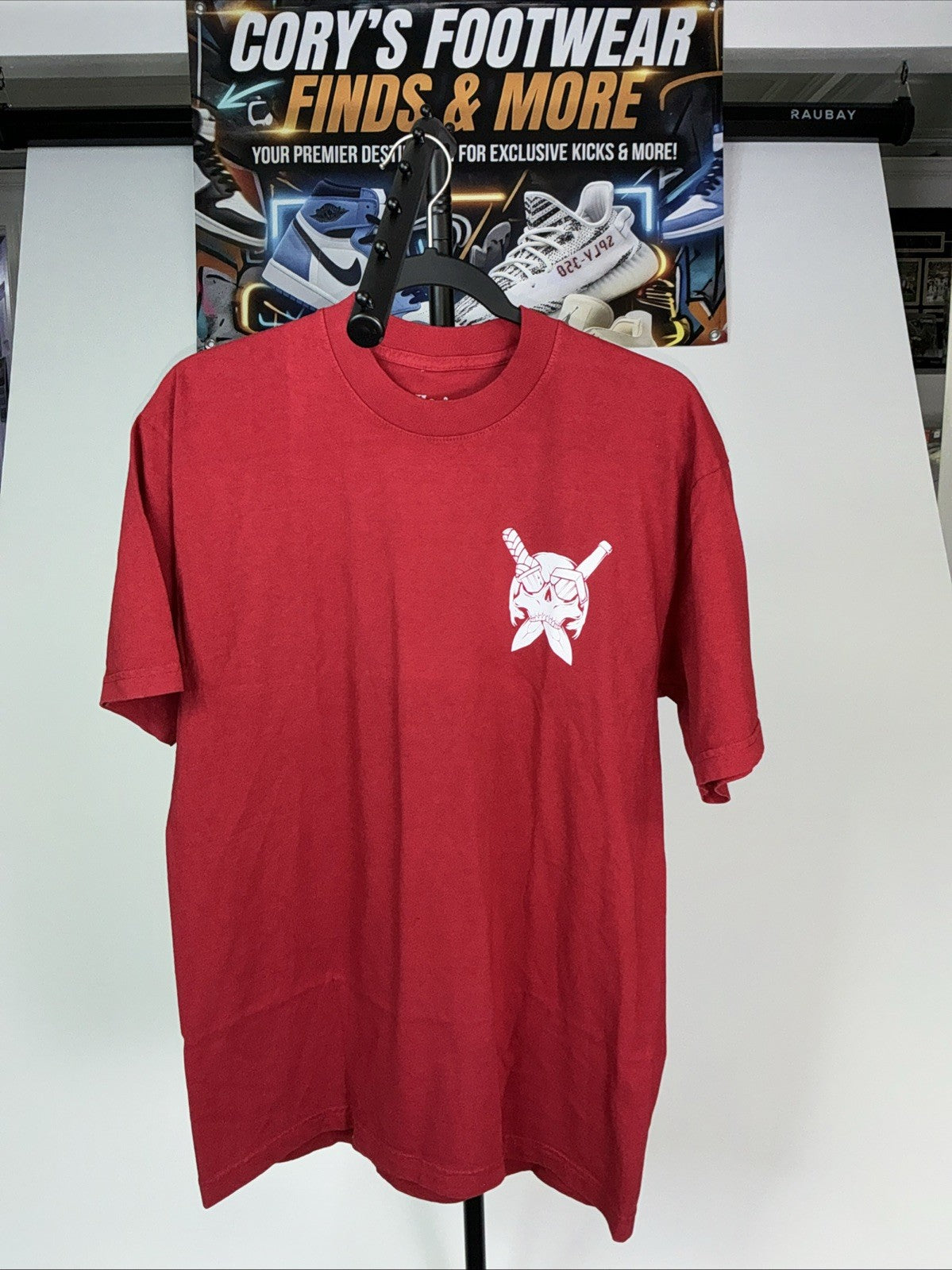 ALLEGORY Men’s Medium Graphic Tee,  Red, Rare Demons