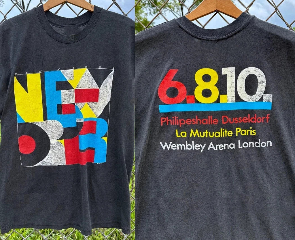New Order band tour Cotton Unisex T-Shirt Full Size