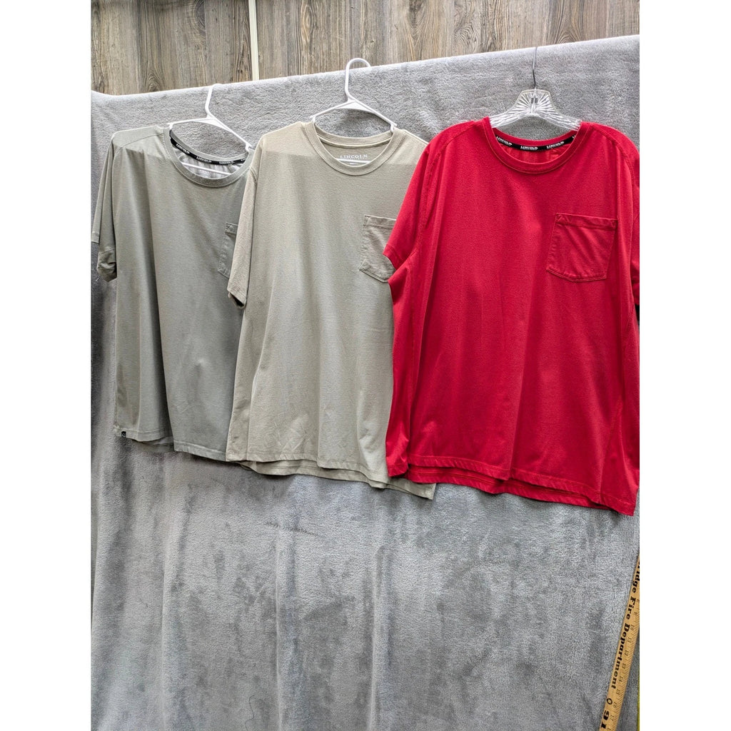 Lot of 3 Workwear Pocket TShirts Mens XL Solid Basic Everyday Minimalist