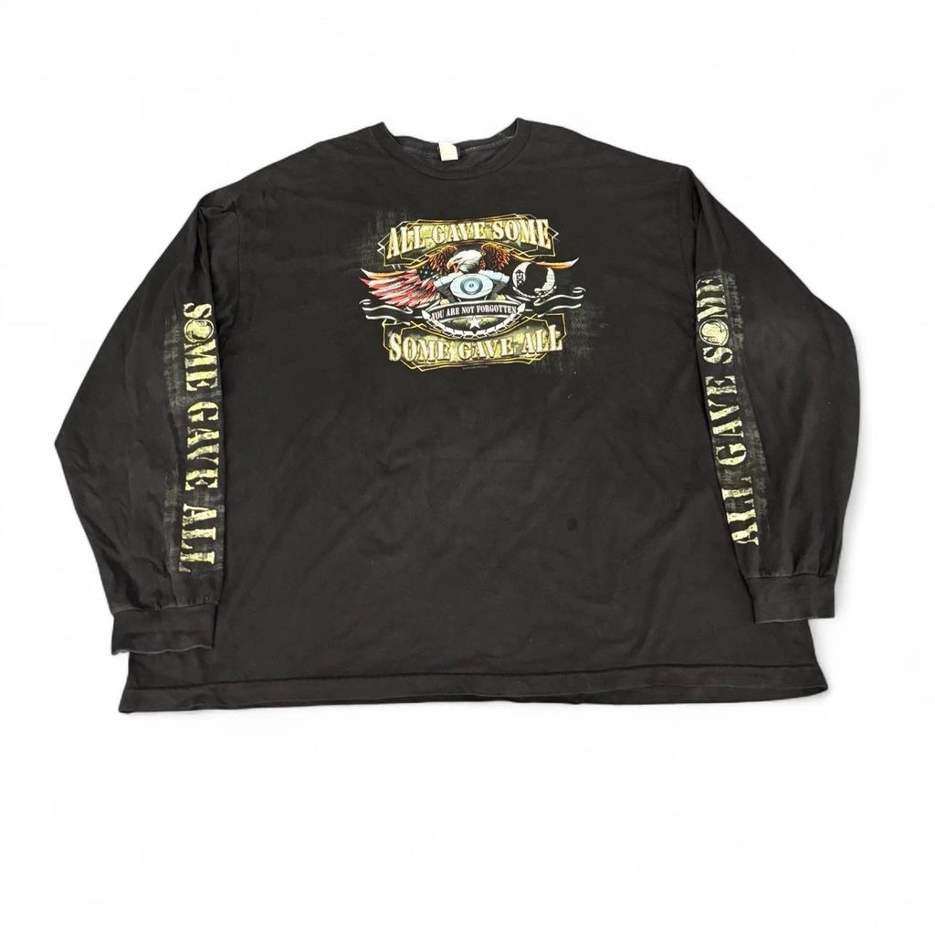 VTGY2K biker hot leather patriotic eagle Longsleeve tee AOP 2009 3XL
