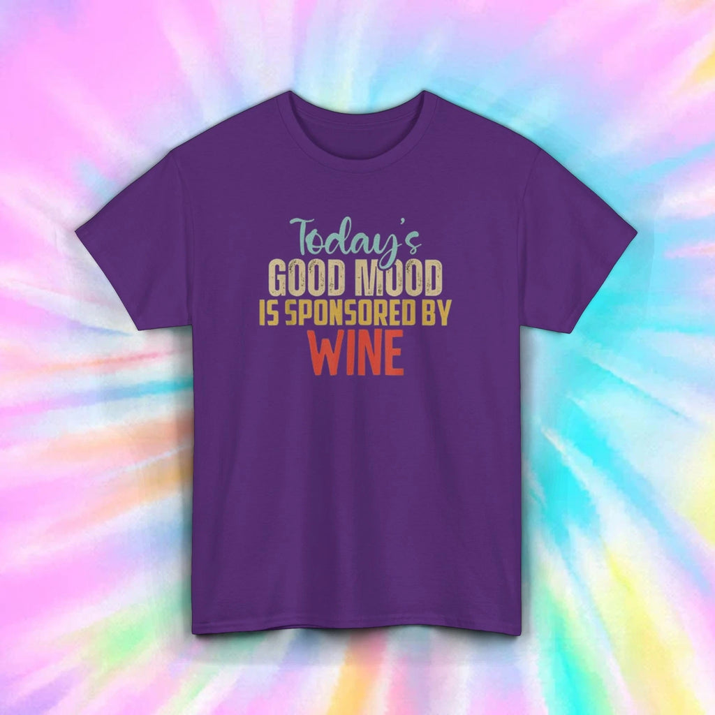Today's Good Mood Wine T-Shirt S-5XL Funny Drinking Lover Gift Tee