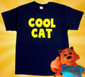 COOL CAT Shirt - Blue or Black - Just like want Cool Cat wears in his Movies