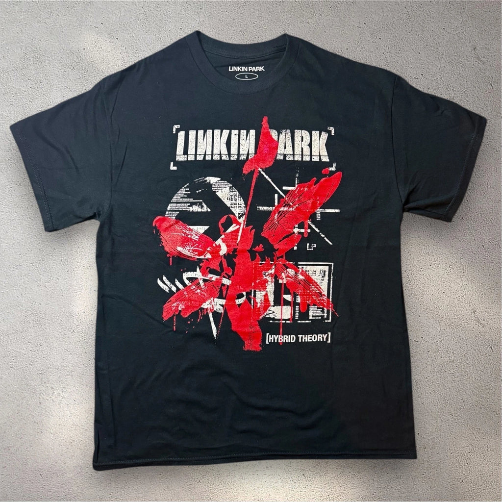 Linkin Park Hybrid Theory Graphic Tee Mens Large Black Red Soldier