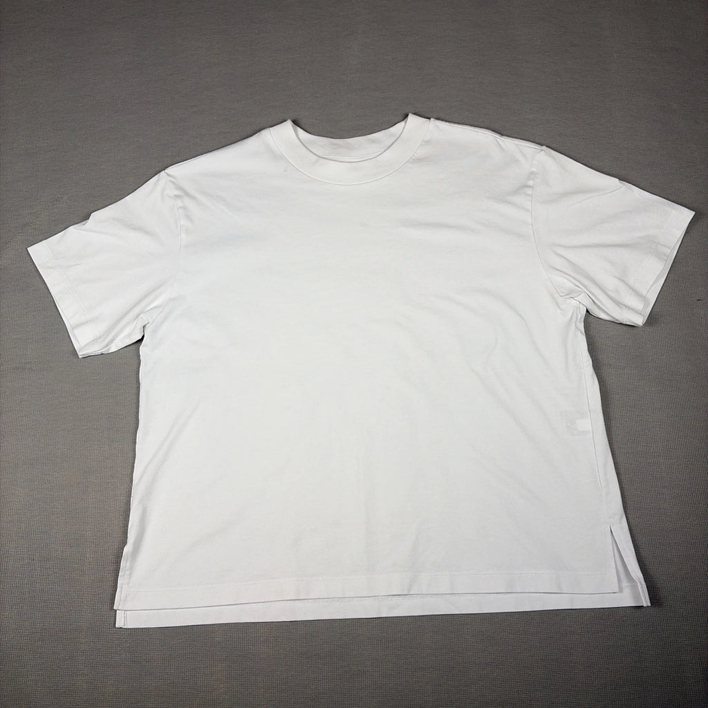 NWT Uniqlo Men's Round Crew Neck Short Sleeve Shirt White XL