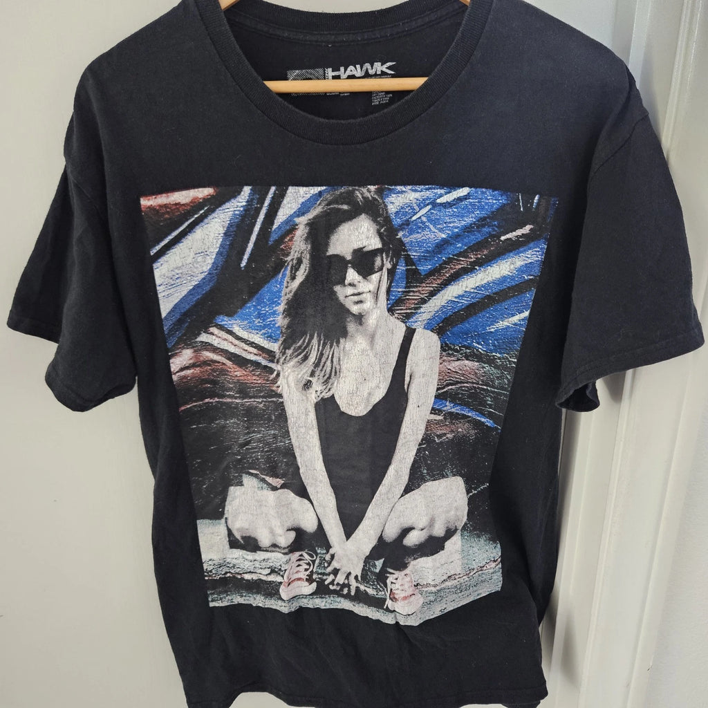 Tony Hawk Graffiti Pop Art Mens T-shirt Size Large Pre-owned Distressed