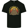 Sloth Tested Positive For Tired Funny Lazy Mens Cotton T-Shirt Tee Top