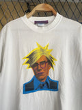 Vtg 90s Andy Warhol Face Graphic By Dolly Bionic T shirt Art / Pop Art