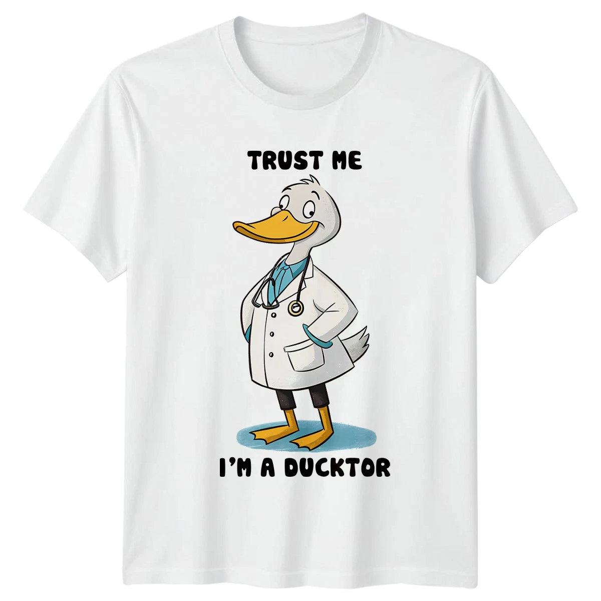 Trust Me Im A Ducktor T-Shirt Animal Pun Birthday Gift For Him And Her