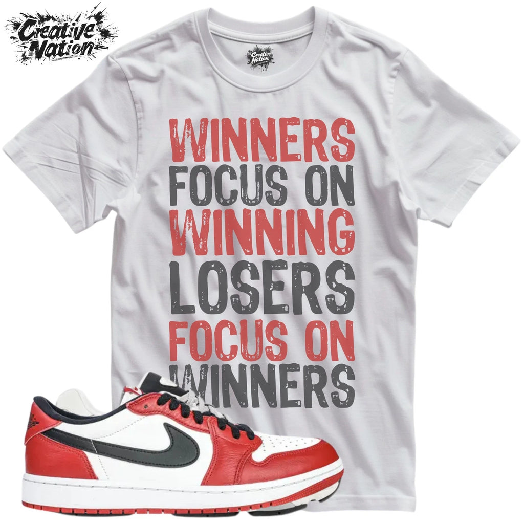 Shirt To Match 1 Low OG Chicago Unisex Tee Sneaker Shirt Gym Shirt Sneaker Tee