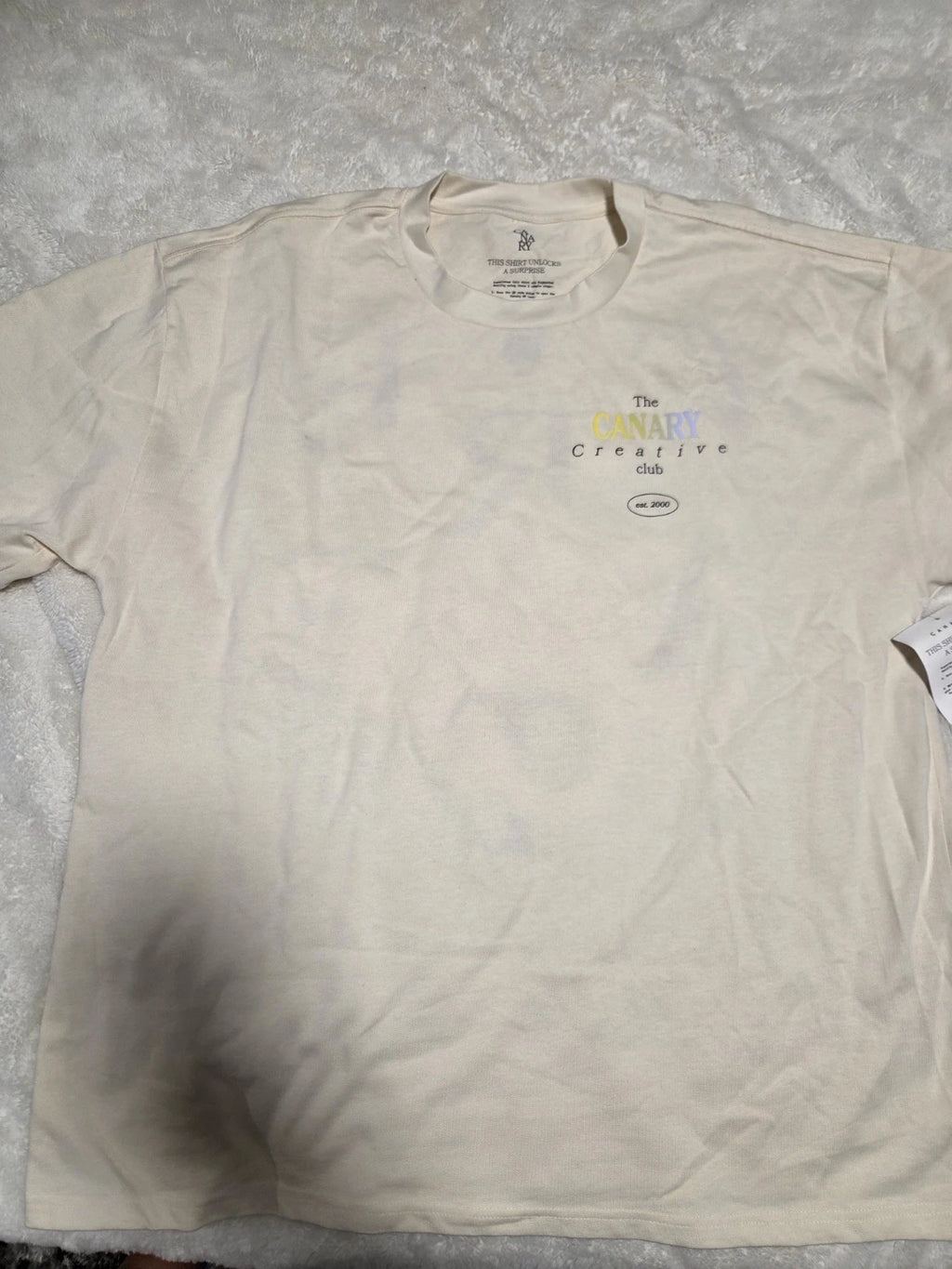 The Canary Creative Club Invite Only Interactive T-Shirt Size XL Comfy NEW