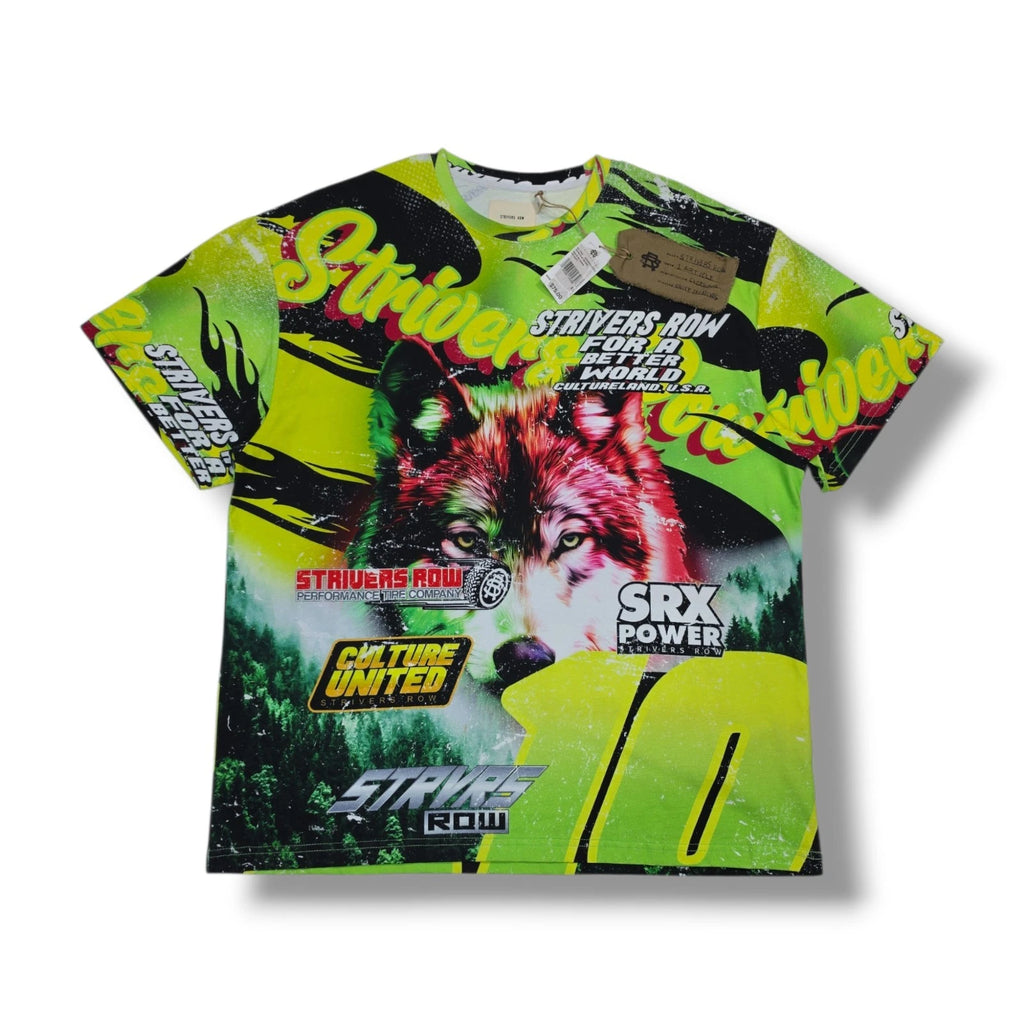 Strivers Row Multi Color All Over Print Hook Clay SS T-Shirt Men's XL