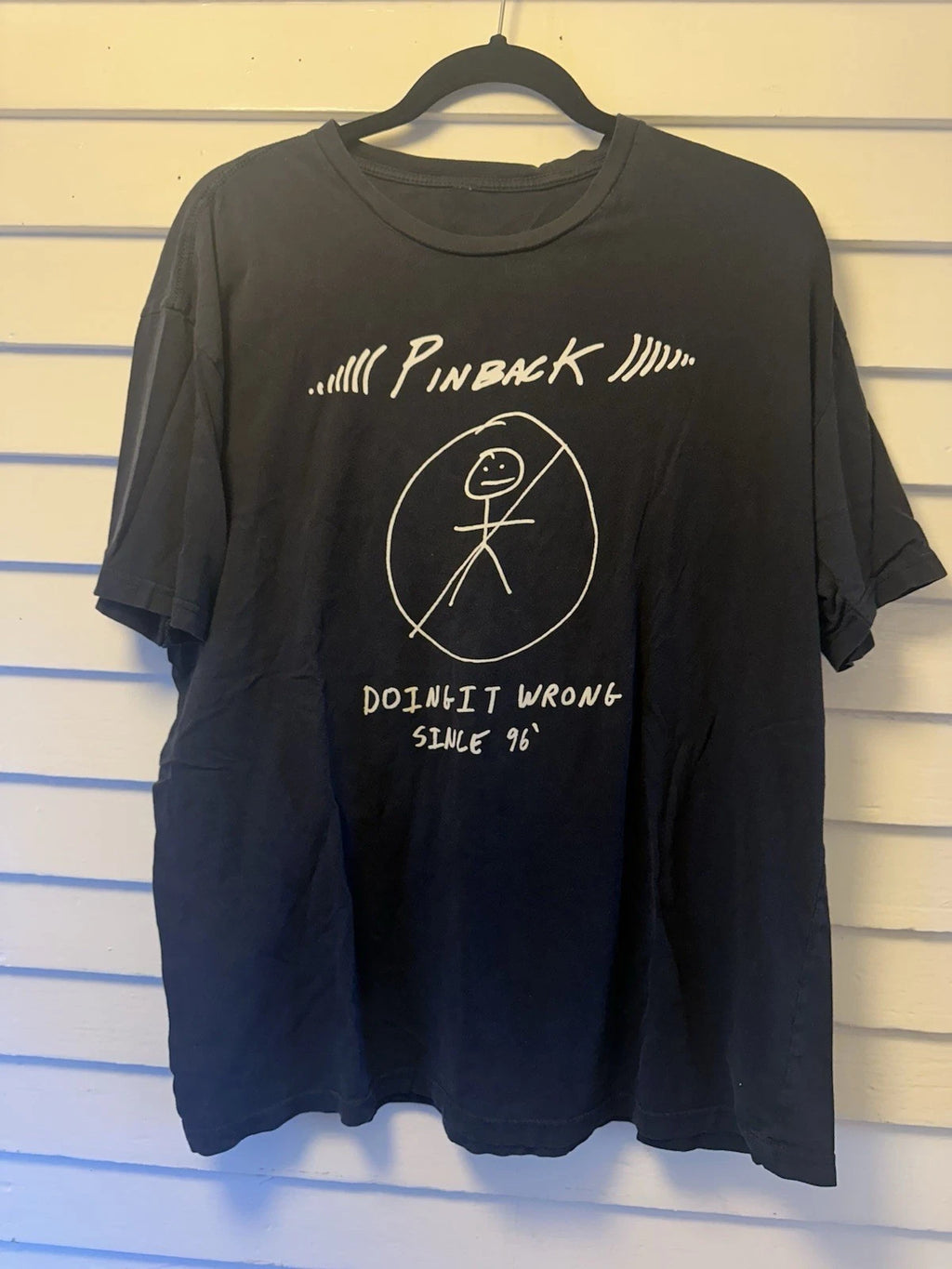 Vintage Y2K Pinback Album Promo Band T-Shirt Indie Rock Fits L/XL RARE
