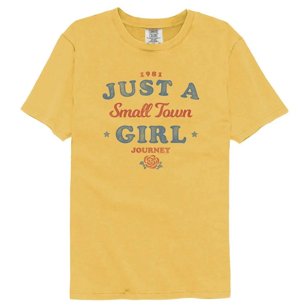 Journey - Small Town Girl - American Classics - Solid Yellow Adult Short Sleeve