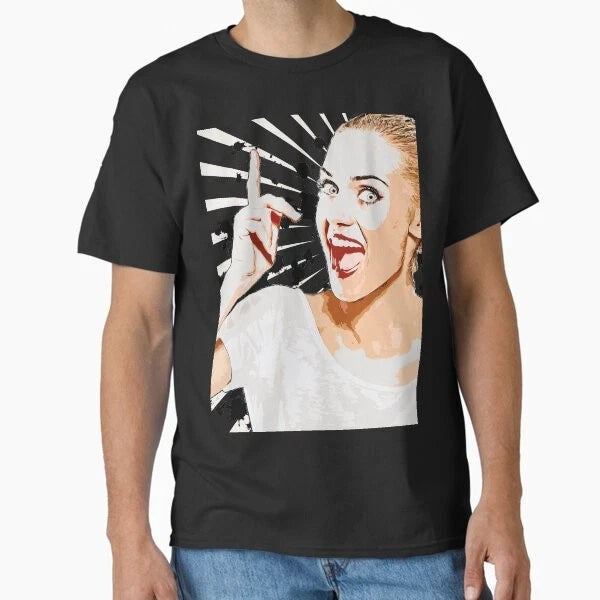 Pop Art Woman Pointing with Open Mouth Classi T-Shirt Made in US/AUS Size S-2XL