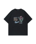 Minimal Flower Aesthetic Sketch Art Graphic T shirt