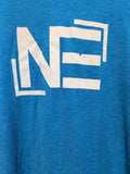 Nebc Ponca Grunge  T Shirt   Size   3XL  Blue Short  Sleeve  Stretchy District