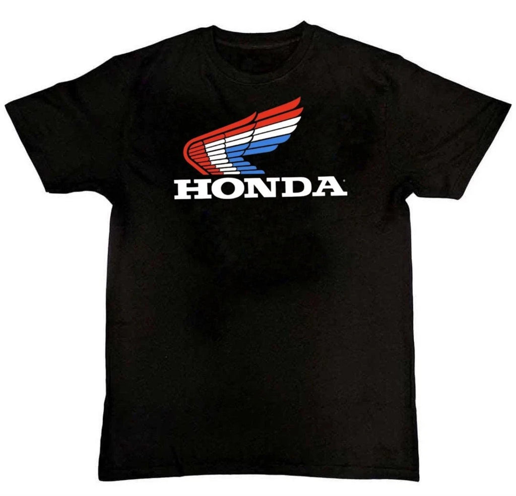 HONDA MOTOR SPORT RACING FLAG WING Graphic Unisex Mens T-Shirt S M L XL 2 3 4 XL