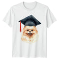 Pomeranian Graduation Dog Mens T-Shirt Cute Pet Breed