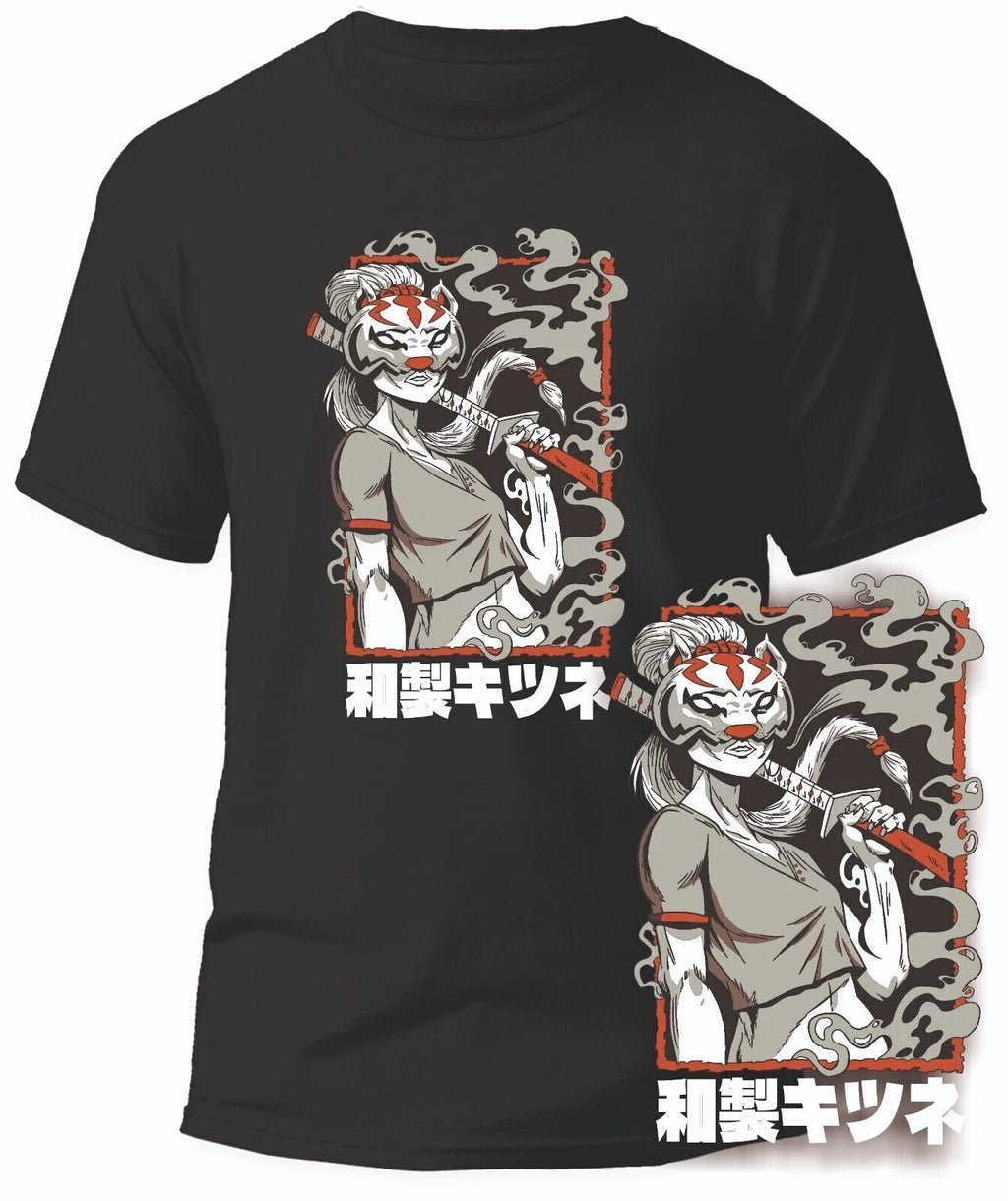 Manga Premium Shirt Kitsune Japanese Creature Anime Japan Kawaii Asia