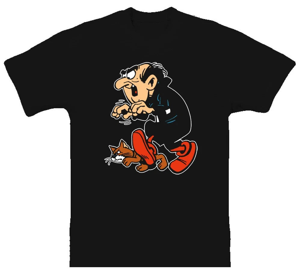 The Smurfs Gargamel And Azrael Cartoon T Shirt