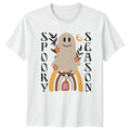 Spooky Season Womens T-Shirt Boho Halloween Halloween 2026 Gift For Her