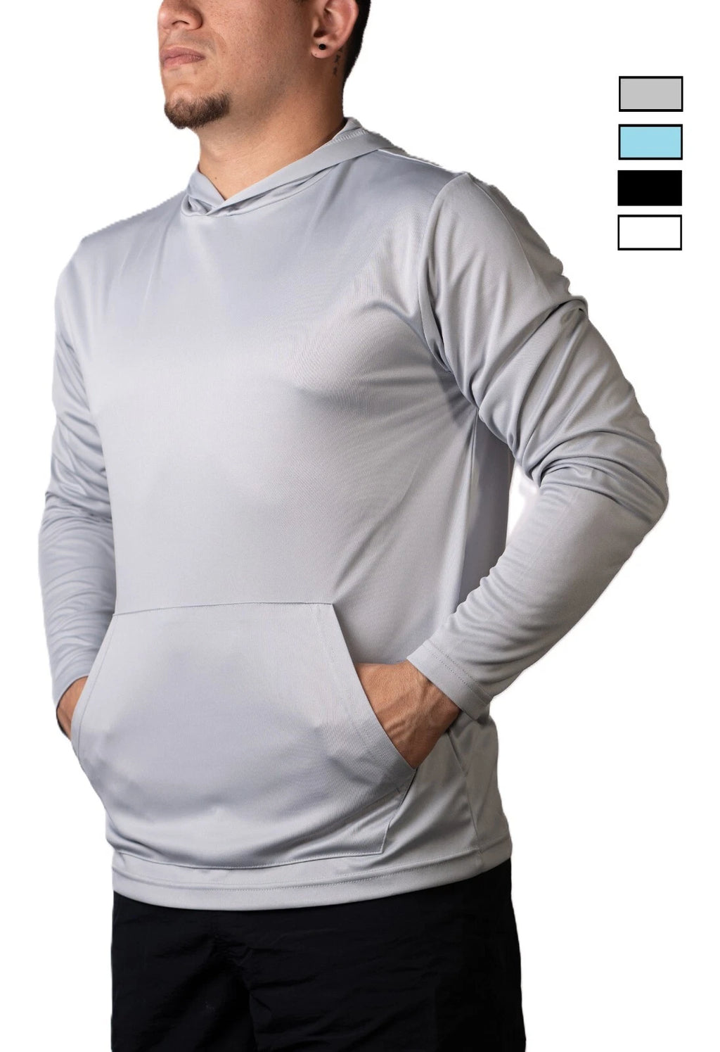 UPF 50+ UV Sun Protection Hoodie Shirt Long Sleeve Fishing Quick Dry Lightweight