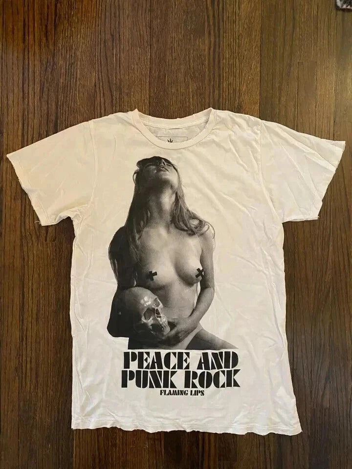Flaming Lips Peace And Punk Rock Warpaint Tour Concert T Shirt