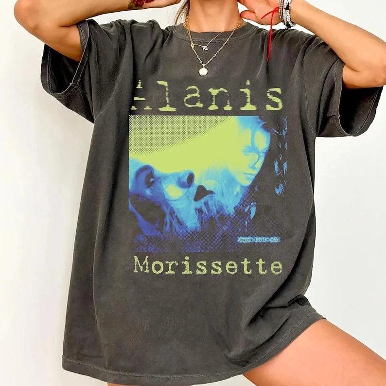 Vintage Alanis Morissette T-Shirt – 90s Rock Concert T-Shirt Full Size S-3XL