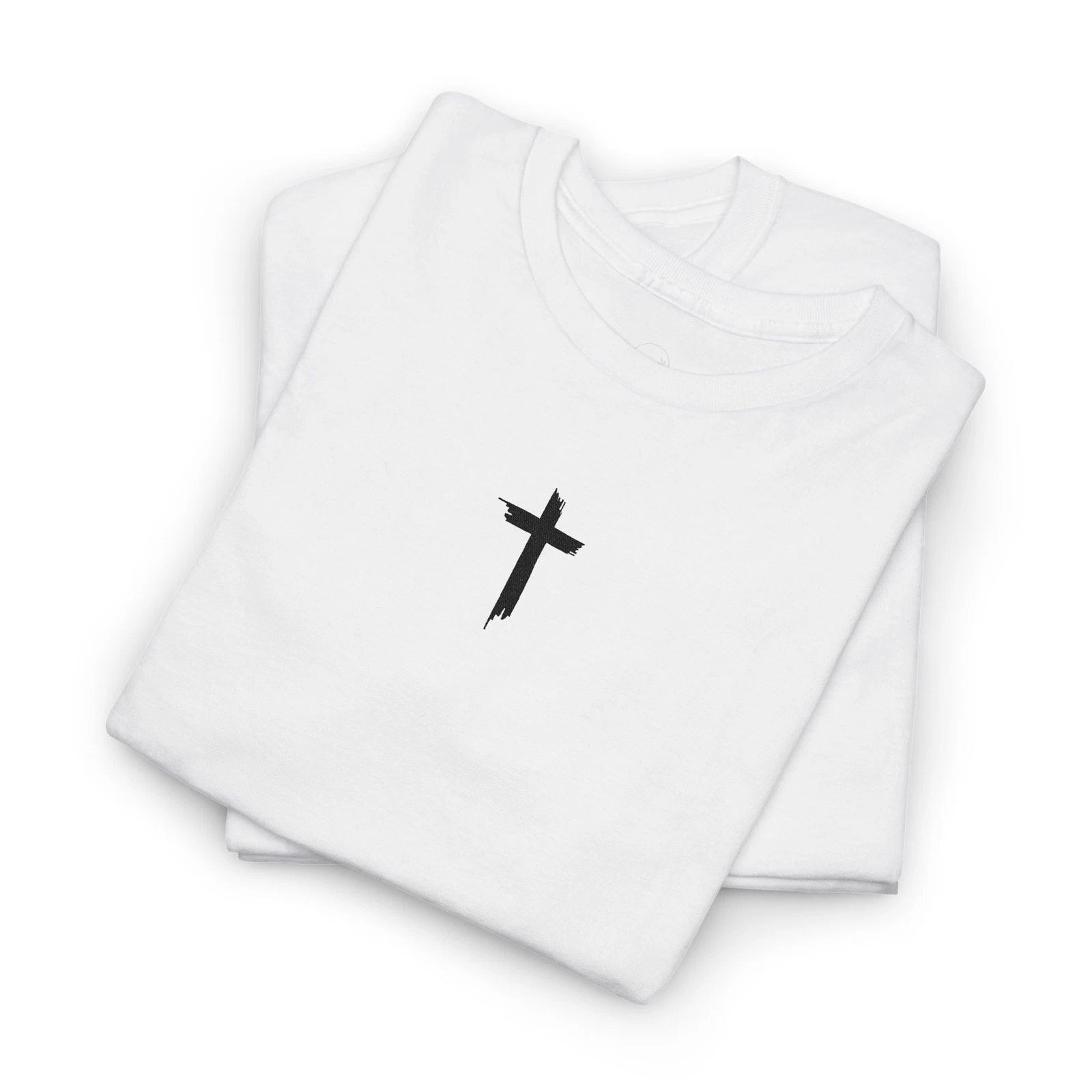 Minimalist Cross Graphic Tee, Faith-Based Shirt, Unisex Cotton T-Shirt, [...]