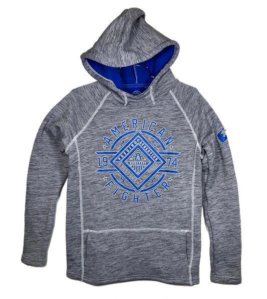 AMERICAN FIGHTER Boy's Hoodie BIRCHWOOD Heavy weight Hood Gray MMA S M L