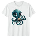 Cute Octopus Holding Seashell T-Shirt Marine Life 2026 Gift For Him And Her
