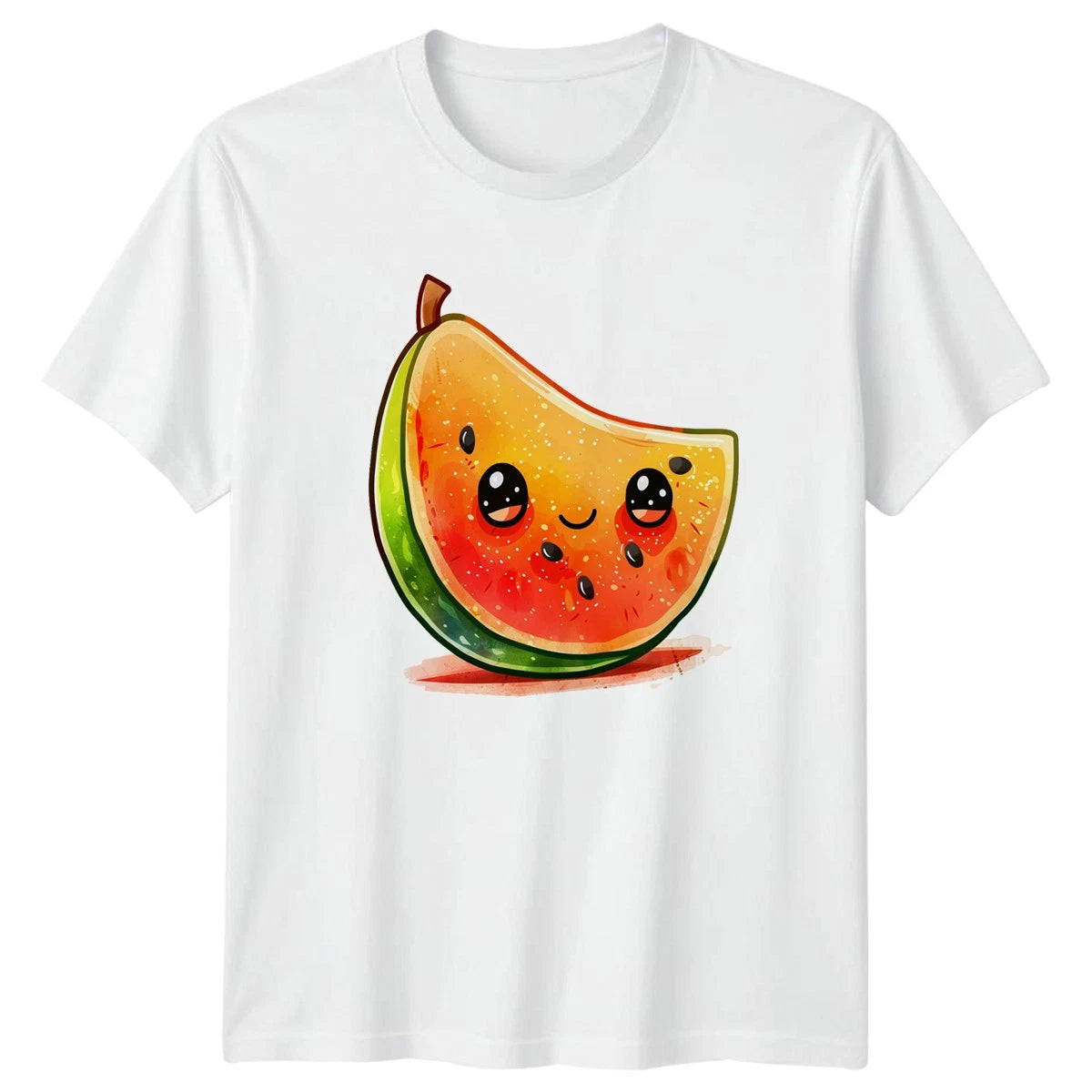 Cute Kawaii Watermelon Slice T-Shirt Summer Gift For Him And Her