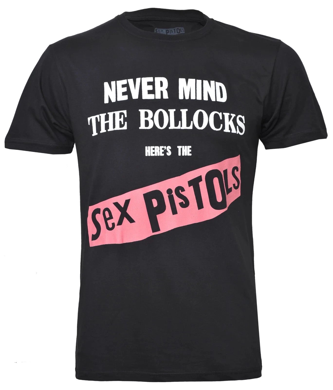 Official Sex Pistols T Shirt Never Mind the Bollocks Punk Album Art Black New