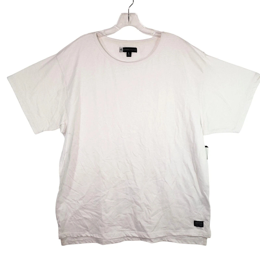 Modern Culture T-Shirt Mens XL White Short Sleeve Crew Neck Tee Casual Basic