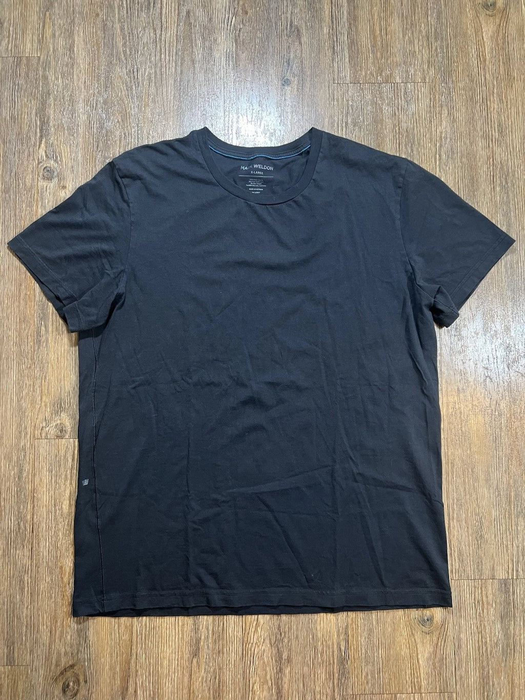 Mack Weldon Shirt Mens XL Black Pima Cotton Crewneck Daily Wear Soft Tee