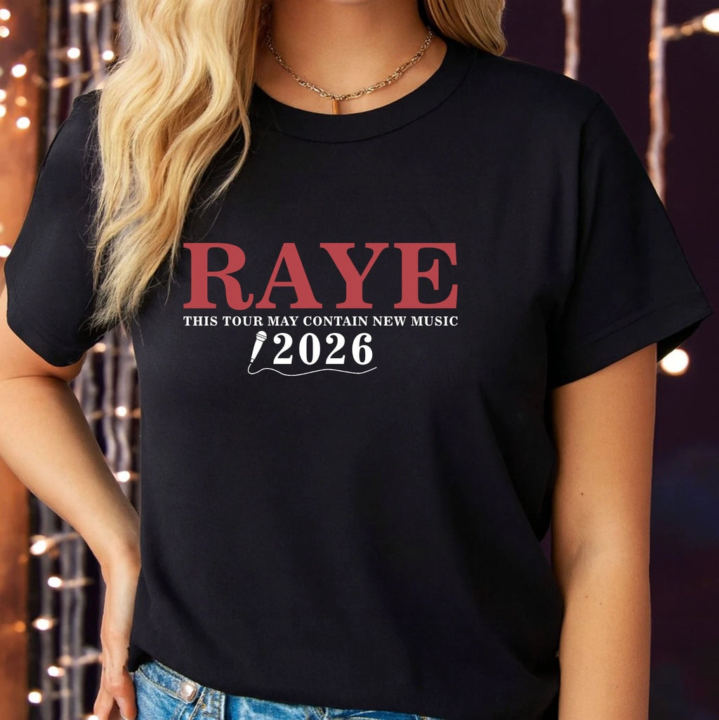RAYE 2026 Tour Shirt, This Tour May Contain New Music Tee, Raye Concert T-Shirt