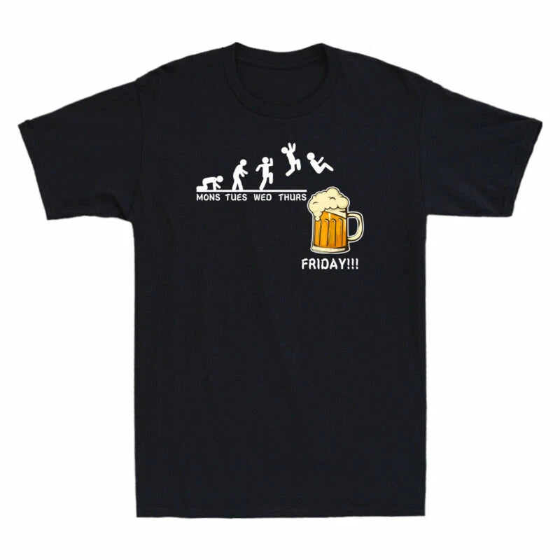 Wed Beer Funny Lovers Friday Tues Mons T-Shirt Gift Beer Thurs Men's Shirt