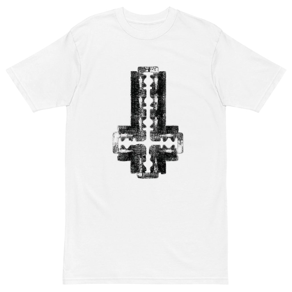 Razor Blade Cross Underground Parody T Shirt Grunge Y2K Goth Emo Archive