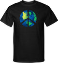 Buy Cool Shirts Peace Sign T-shirt Blue Earth Tall Shirt