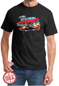 1967 Ford Galaxie Hardtop Cartoon Color Tshirt NEW FREE SHIPPING