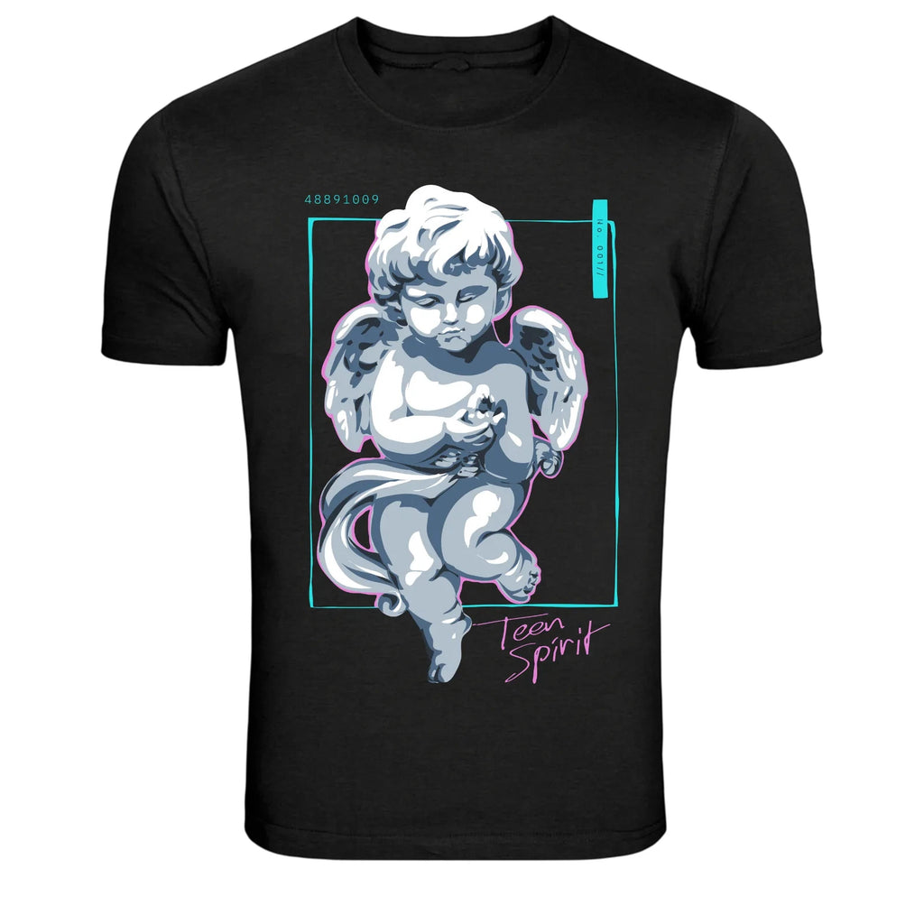 Teen Spirit Angel Statue Aesthetic Graphic T-Shirt
