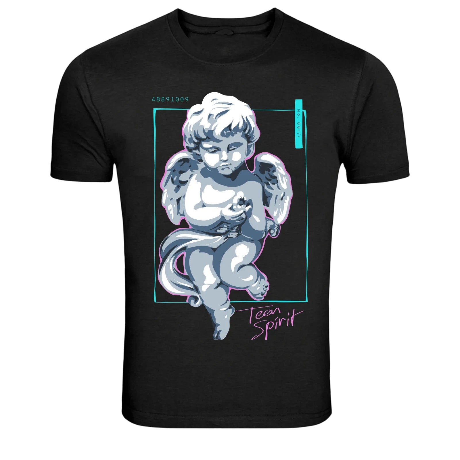 Teen Spirit Angel Statue Aesthetic Graphic T-Shirt