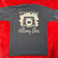 Pressbox Penn State Men's T-Shirt Large Navy Blue Cotton V-Neck Graphic Tee