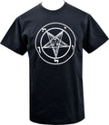 Mens Baphomet T-Shirt Pentagram Satanic Occult Church of Satan Goat Goth S-5XL