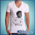 T-shirt V Neck Arnold Telefilm Vintage 90' The Happiness Is Have My-Shirt New