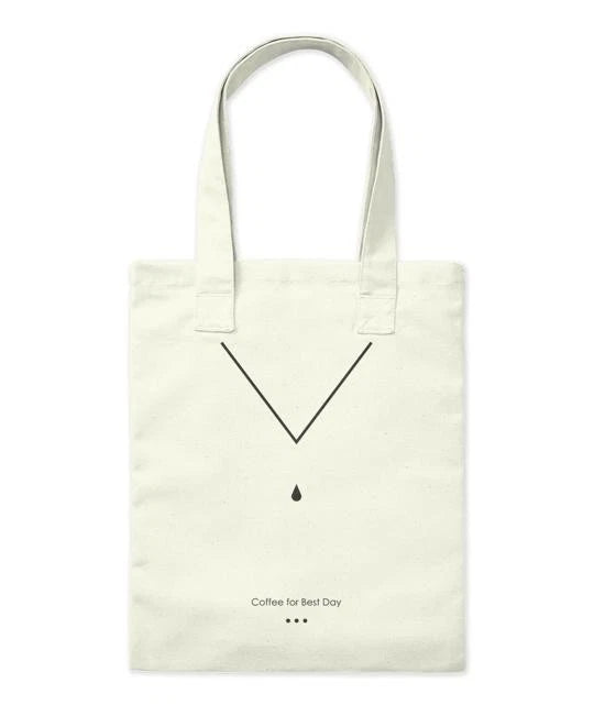 Minimalist Design Coffee Tote Bag T-Shirt Made in the USA Size S to 5XL