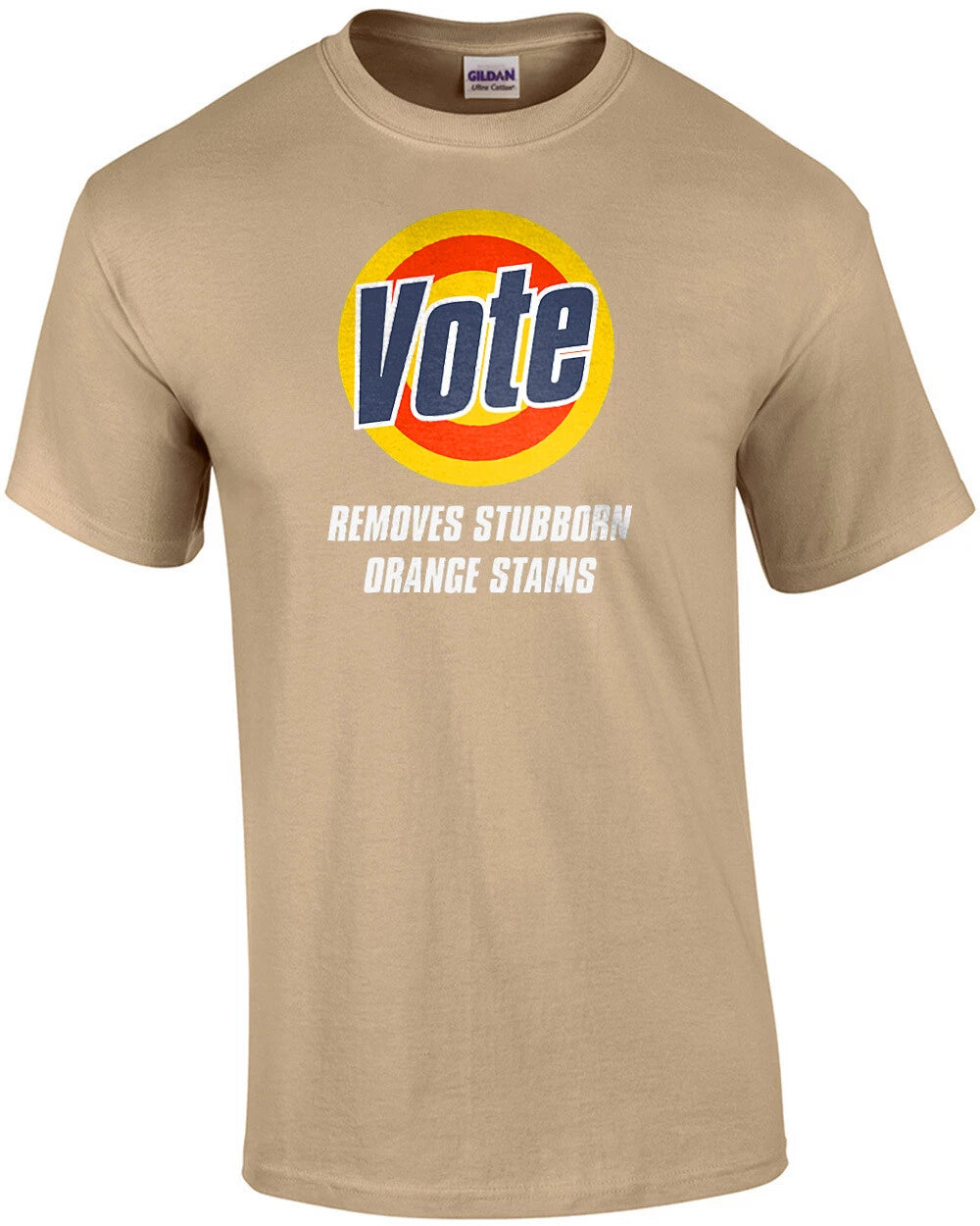 Vote - Removes Stubborn Orange Stains - Funny Anti-Trump T-Shirt