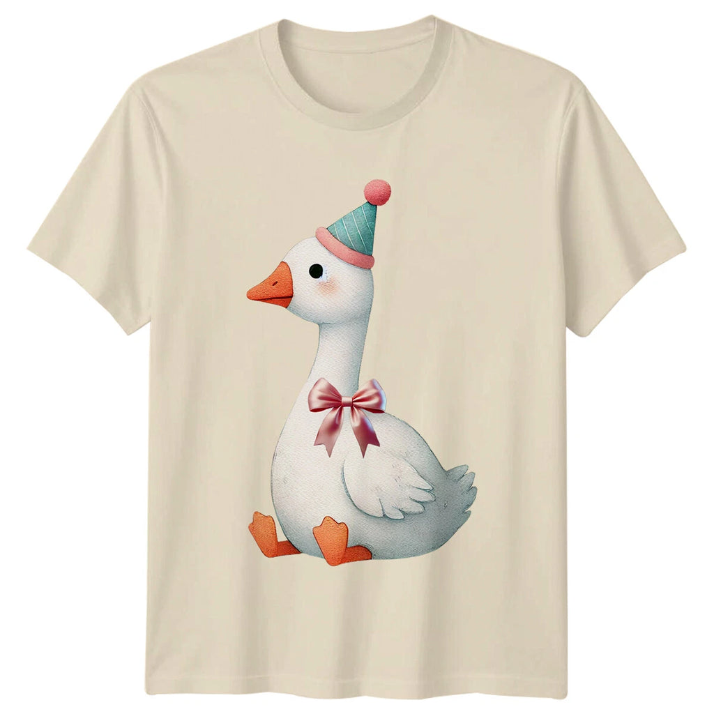 Party Goose T-Shirt, Cute Animal Tee, Goose Pun Apparel